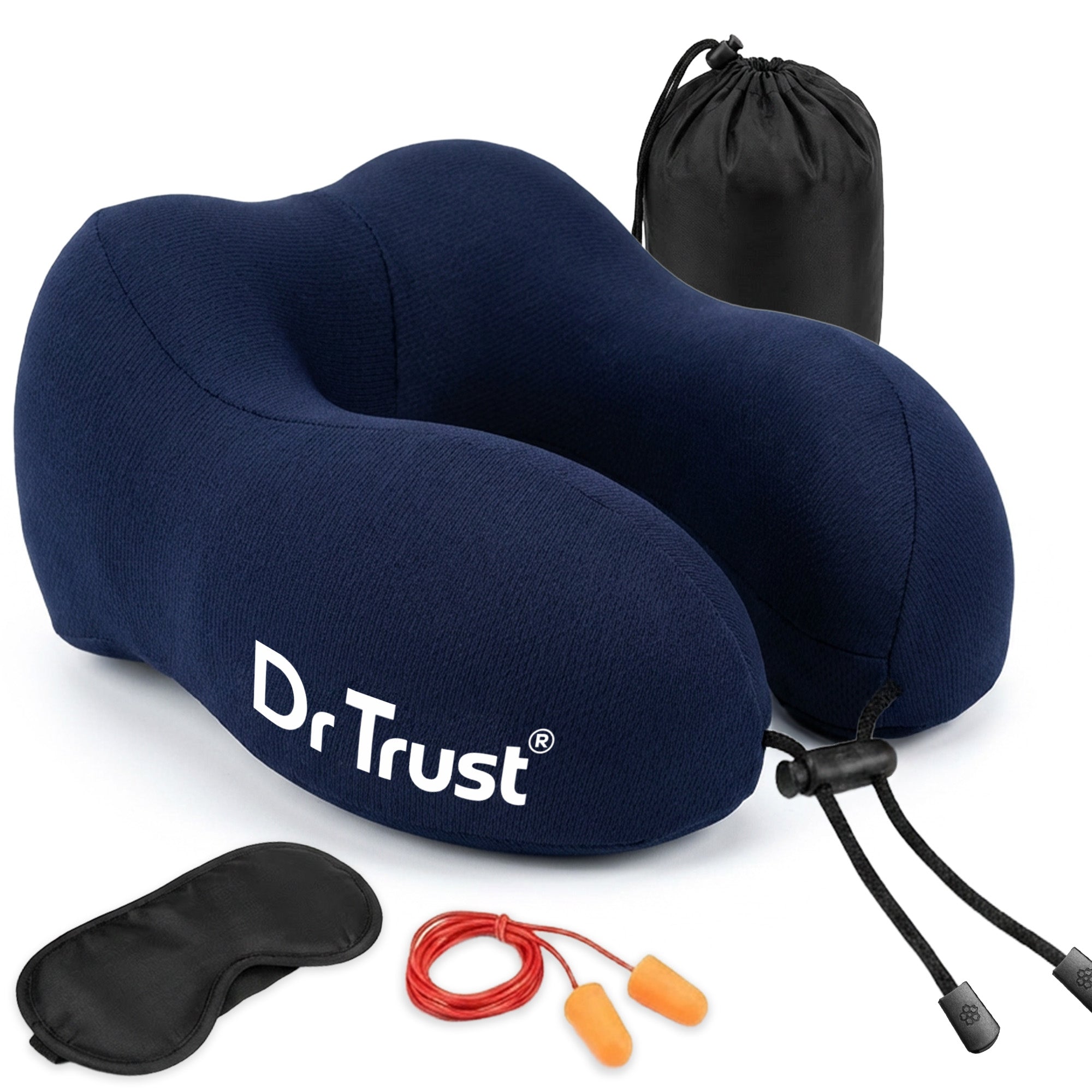 Dr Trust USA Orthopedic Memory Foam Travel Neck Pillow 358