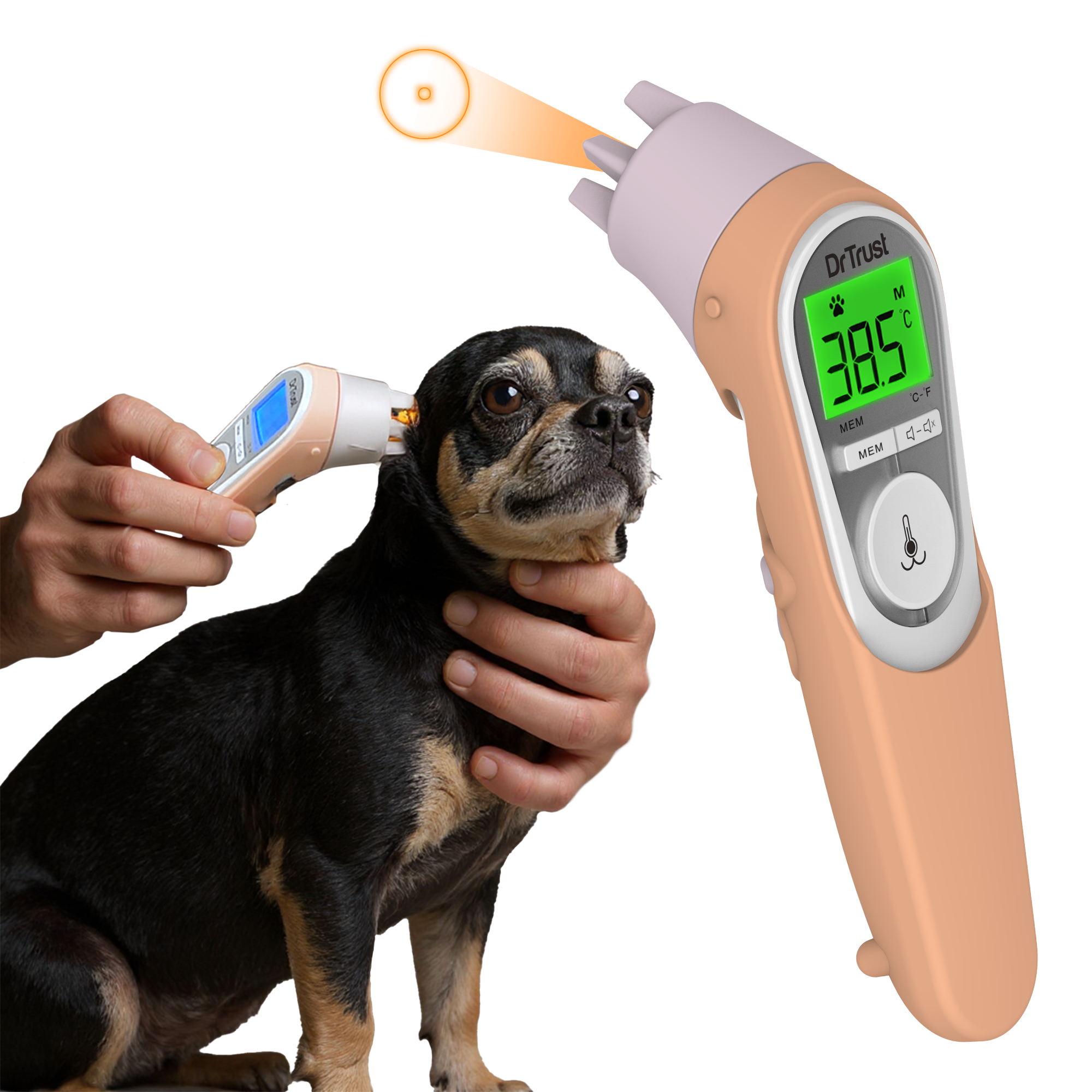 Dr Trust USA Non-Contact Infrared Pet Thermometer 619