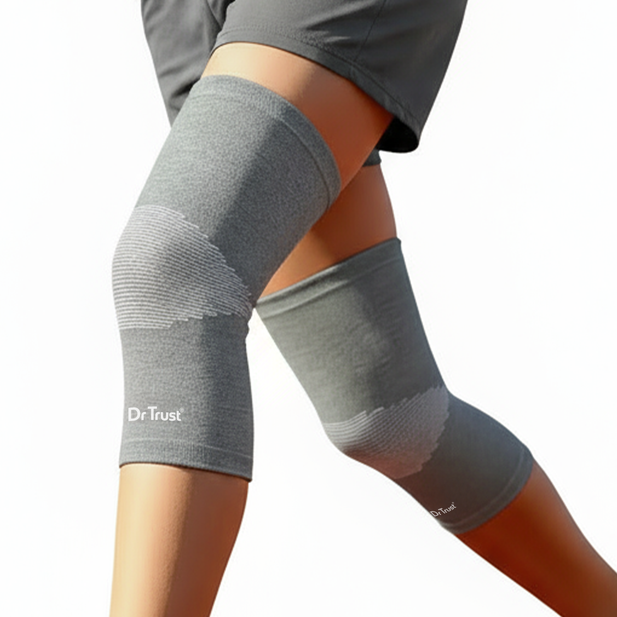 Dr Trust USA 4501 Premium Knee Support Cap for Sports, Gym, Exercise, Running, Cycling, Workout, Joint Pain Relief, Arthritis Compression Knee Brace for Men and Women