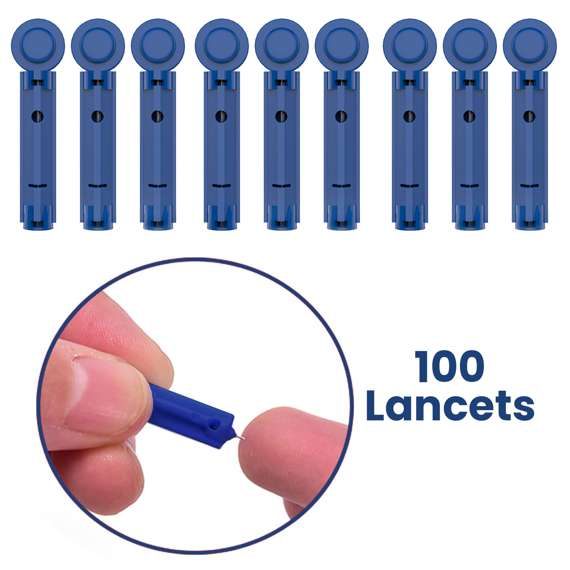 Dr Trust Glucometer Dr Trust USA Lancets 9008 (Pack of 100) (Compatible for use with all brands of Glucometers)