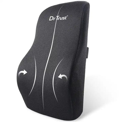 Dr Trust USA backrest Dr Trust USA Orthopedic Back Support Pillow for Office Chair, Car Seat To Sit Up Right, Memory Foam Backrest For Back Pain Relief, Lumbar Support, Spine Alignment, Back Posture Corrector, Ideal For Computer/Laptop Working 360