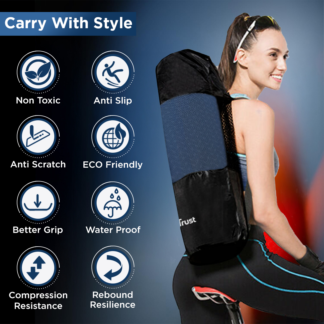 डॉ ट्रस्ट यूएसए प्रीमियम लक्सफोम टीपीई योगा एंड एक्सरसाइज मैट 317