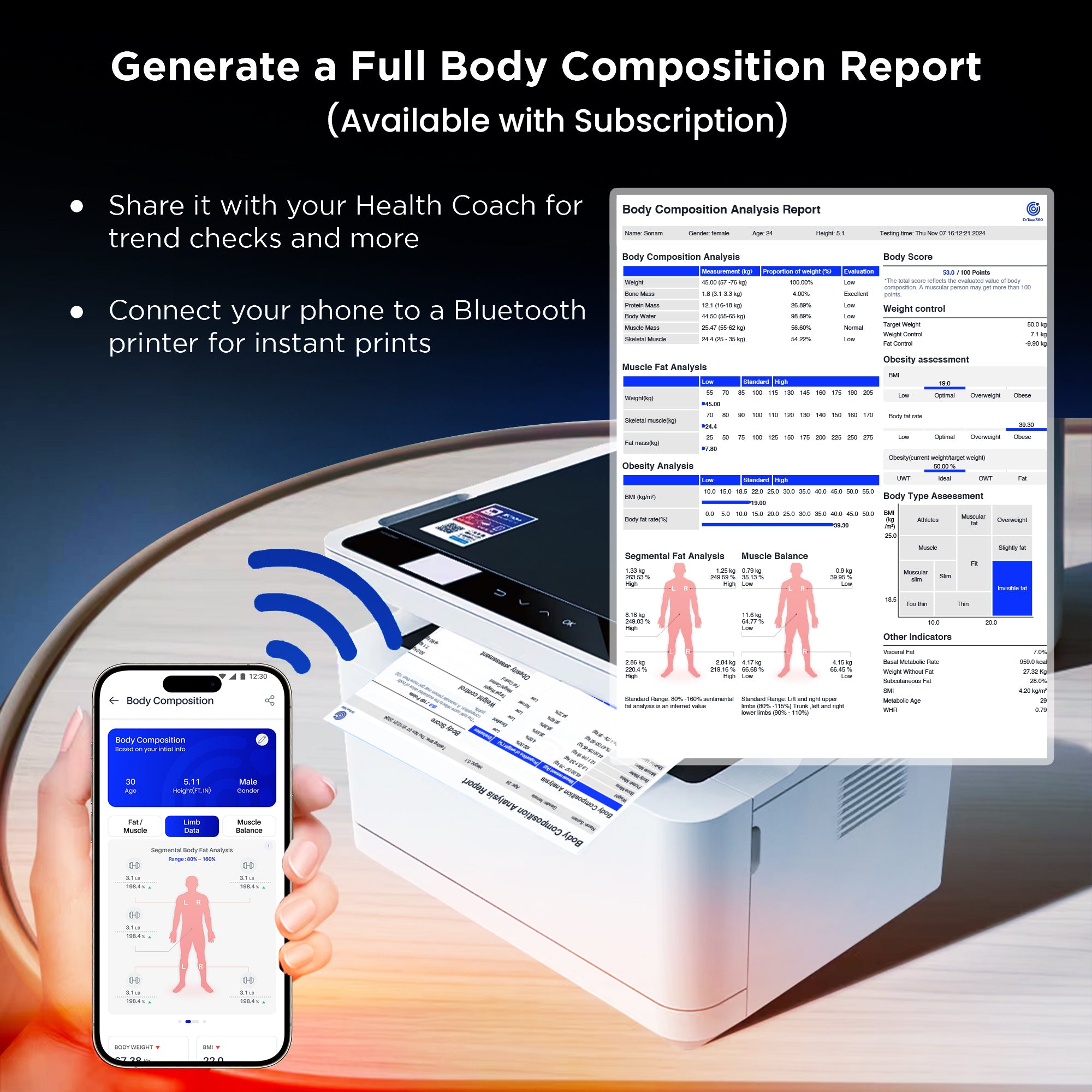 Dr Trust USA Eight Electrode Digital Body Weight BMI Machine 532