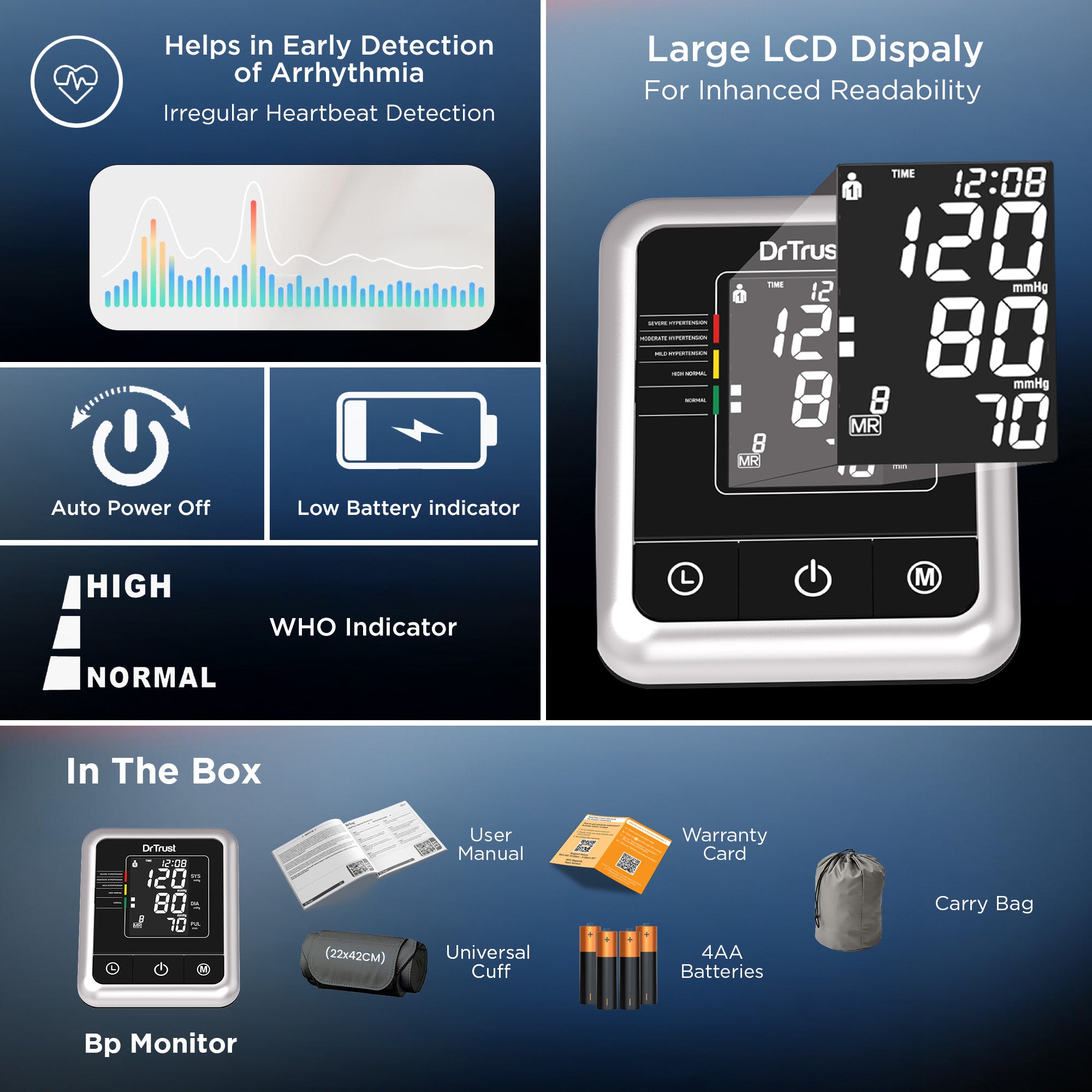 Dr Trust USA A-One Galaxy Digital BP Monitor 106