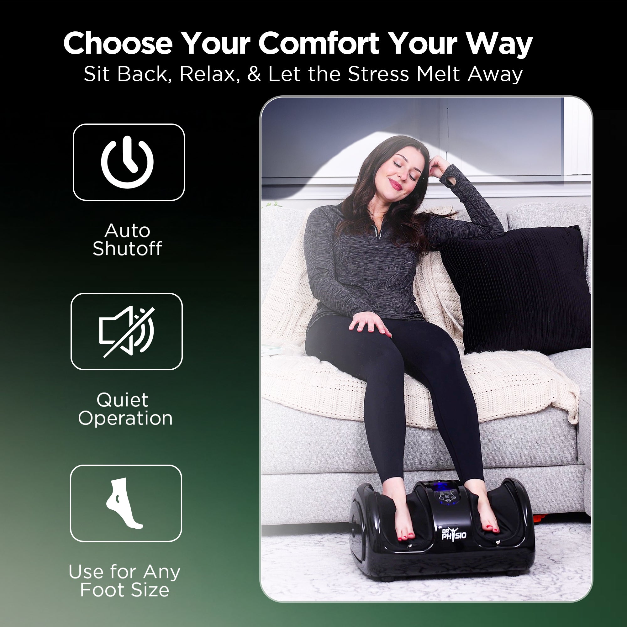 Dr Physio USA Bliss Shiatsu Electric Foot Massage Machine 1045