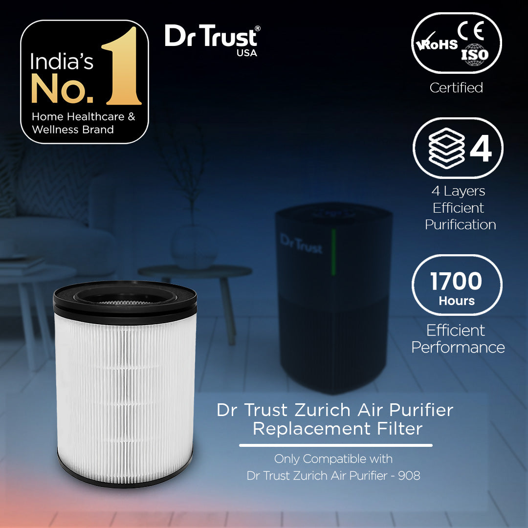 Dr Trust Zurich Air Purifier Replacement Filter Accessory 910