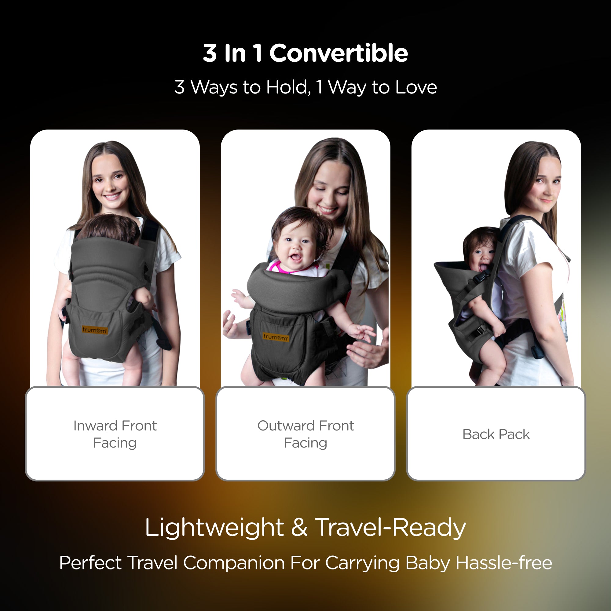 Trumom USA 3 in 1 Baby Carrier 2005 (0-36 months)