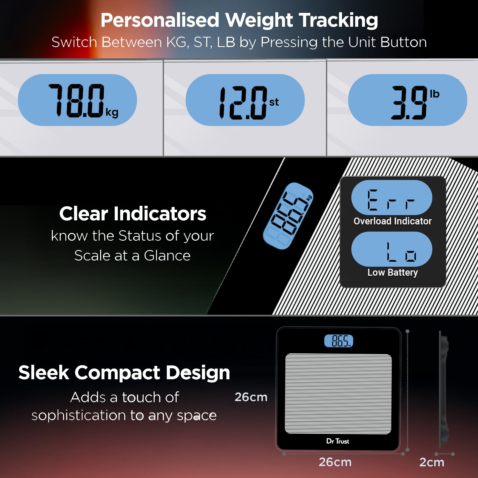 Dr Trust USA Paris Personal Scale 520