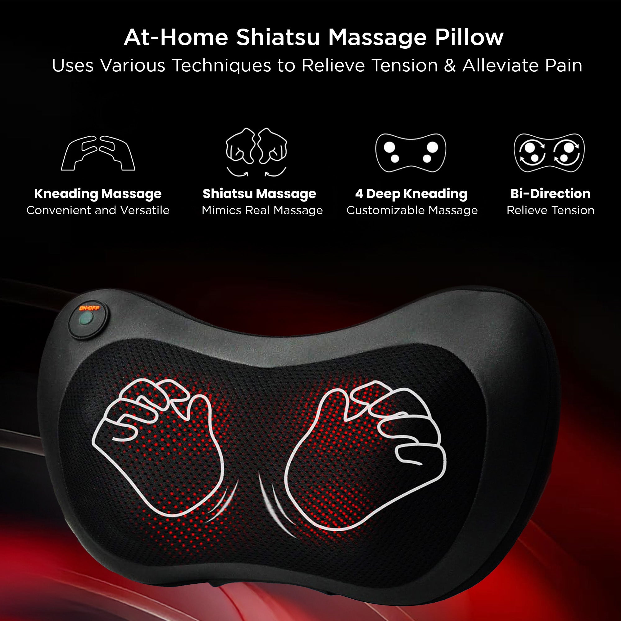 Dr Physio USA Shiatsu Cushion Full Body and Neck Massager 1012