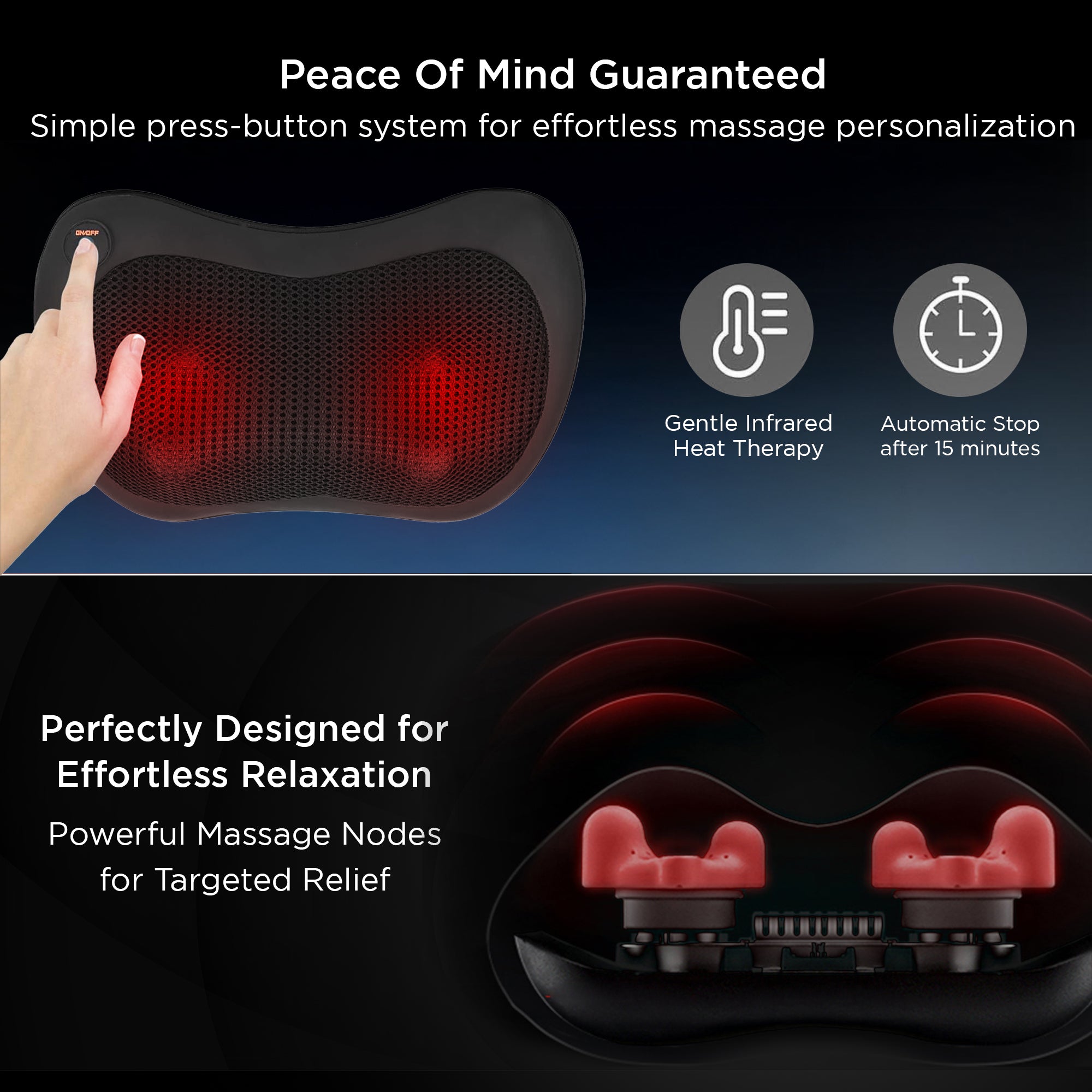 Dr Physio USA Shiatsu Cushion Full Body and Neck Massager 1012