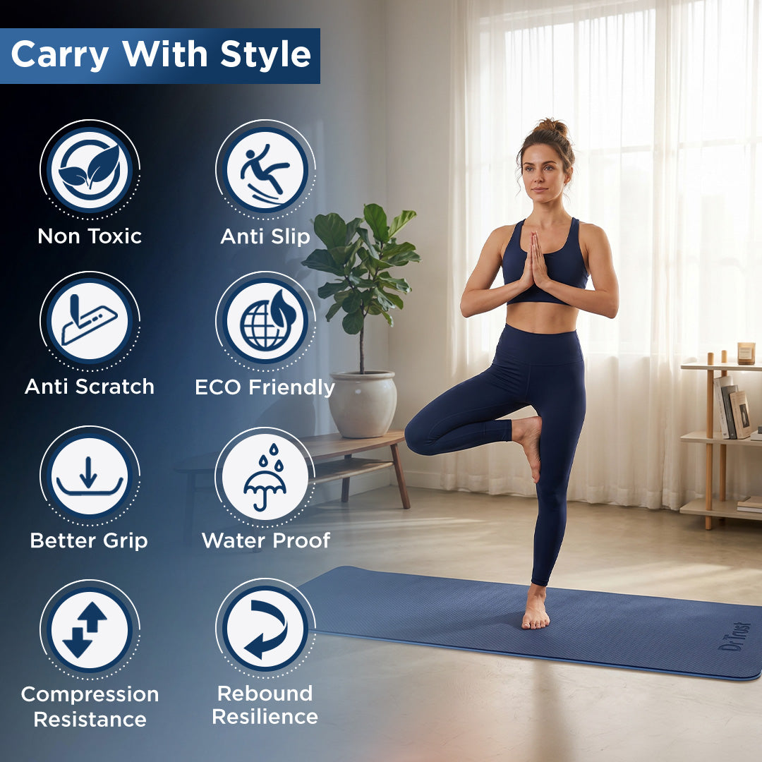 Dr Trust USA Premium Luxfoam TPE Yoga & Exercise Mat 317