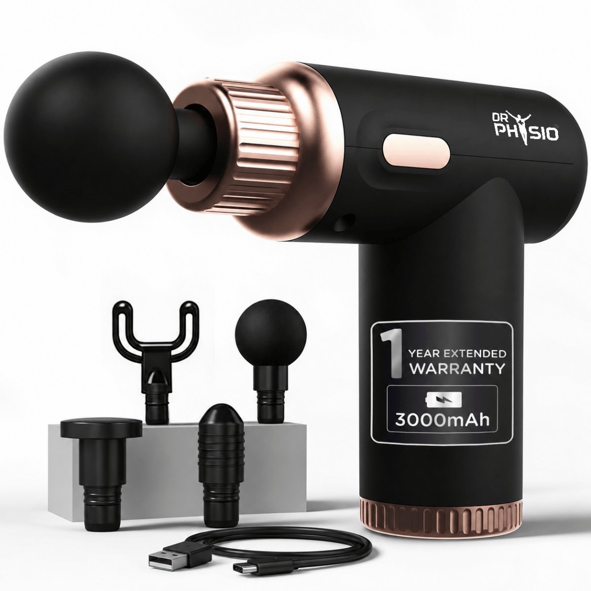 Dr Physio Dynamo Rechargeable Gun Massager 1034