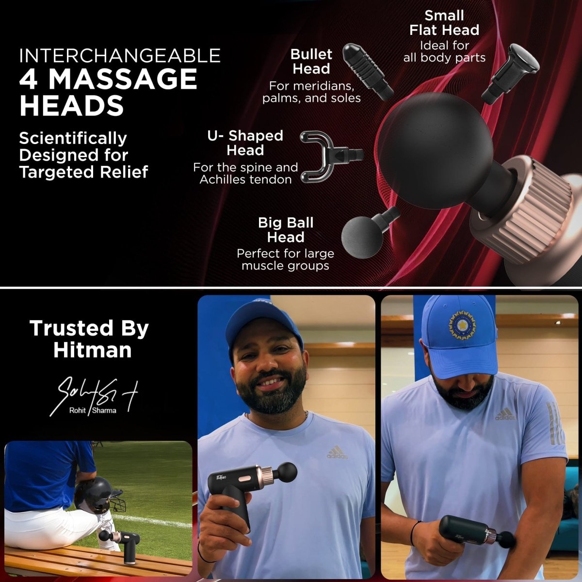 Dr Physio Dynamo Rechargeable Gun Massager 1034