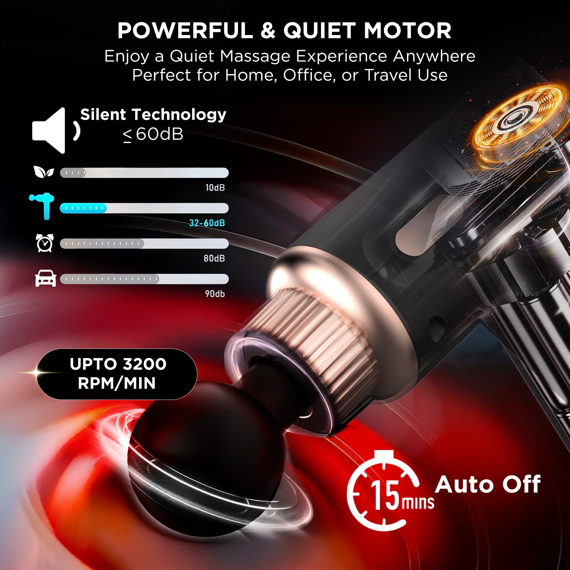 Dr Trust USA Massager Dr Physio Dynamo Rechargeable Gun Massager 1034