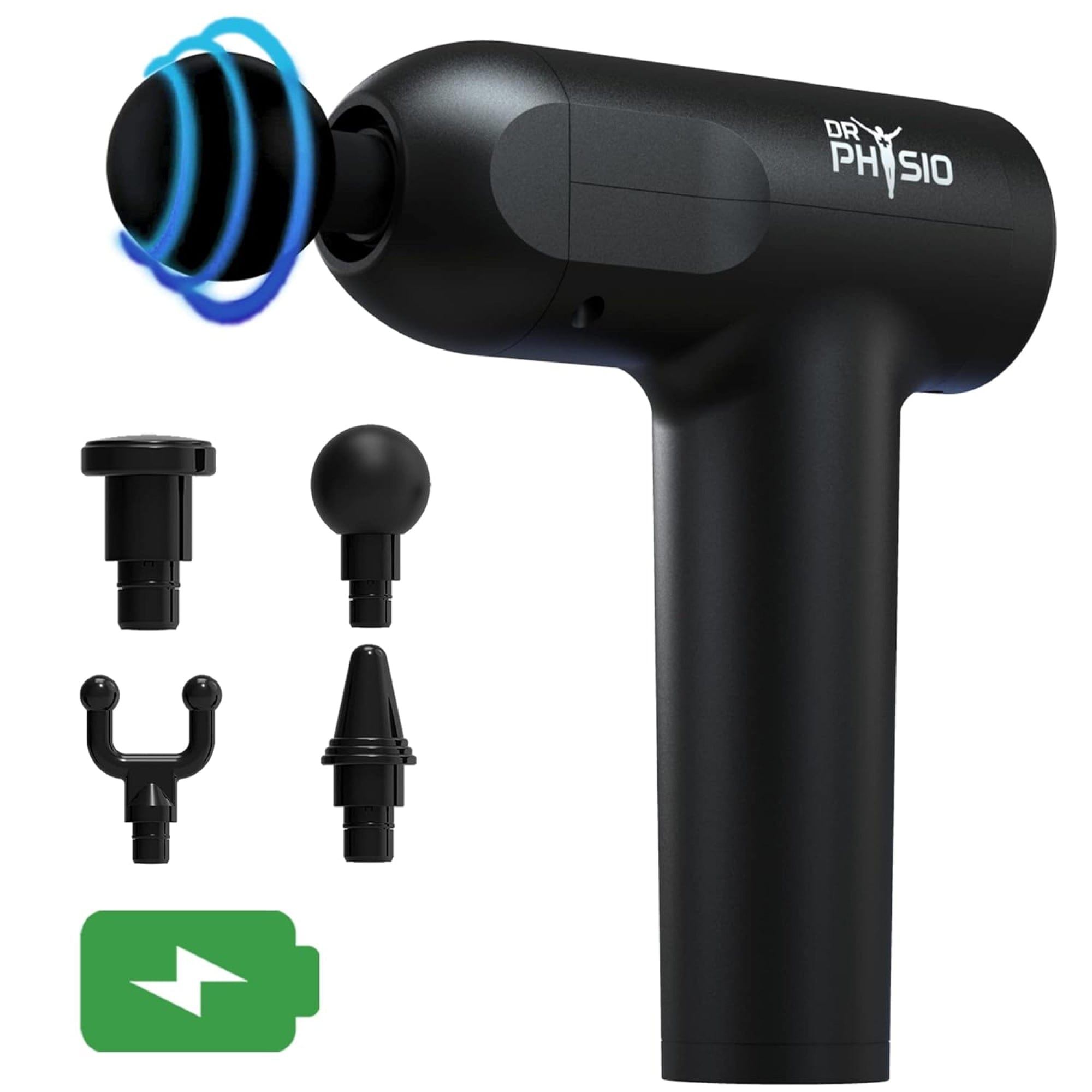 Dr Trust USA Massager Dr Physio USA Supervolt Go Gun 1023 Pro - Rechargeable, Cordless, Portable Massager