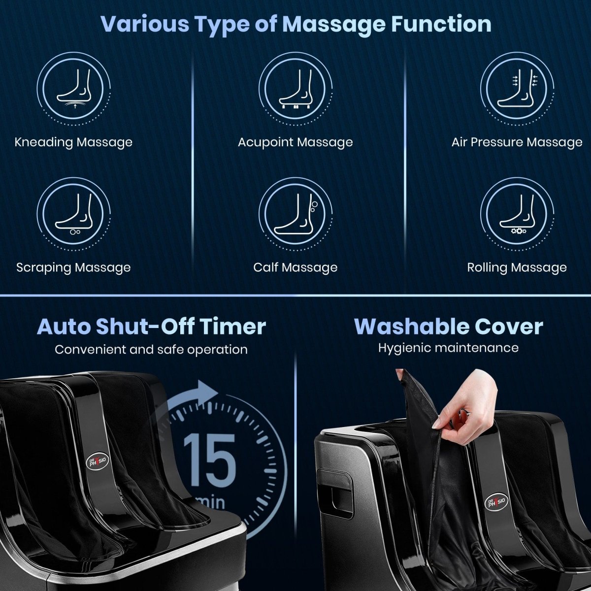 Dr Physio USA Leg and Foot Massager 1022