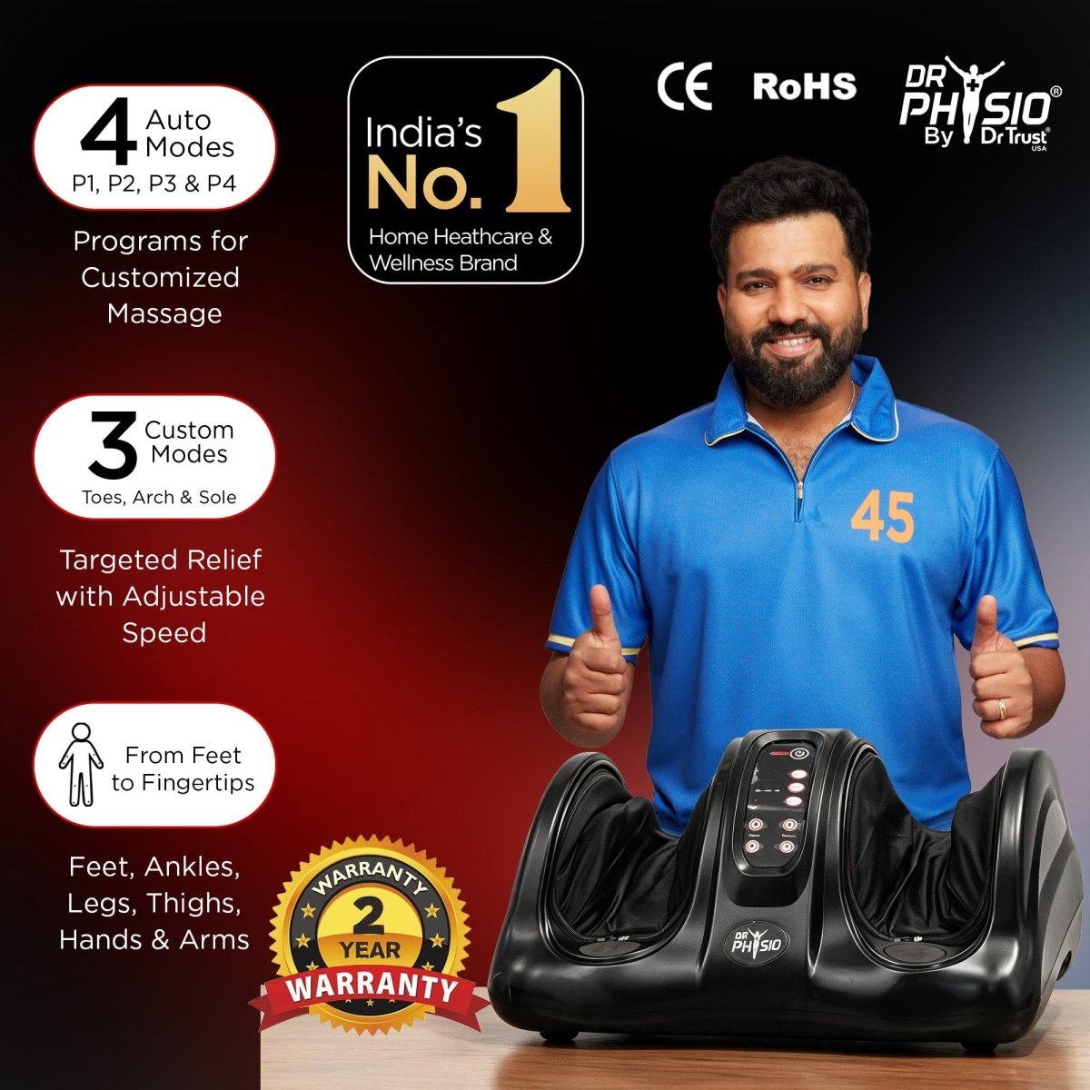 Dr Physio USA Maestro Shiatsu Electric Foot Massager 1044