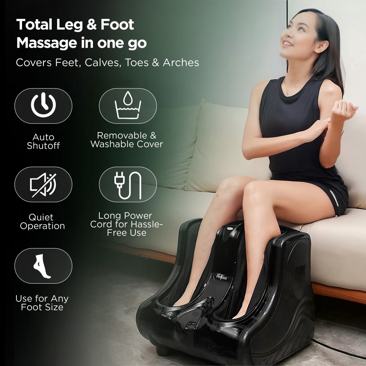 Dr Physio USA Monarch Leg, Foot, Ankle & Calf Massage Machine 1046 (with Heat)