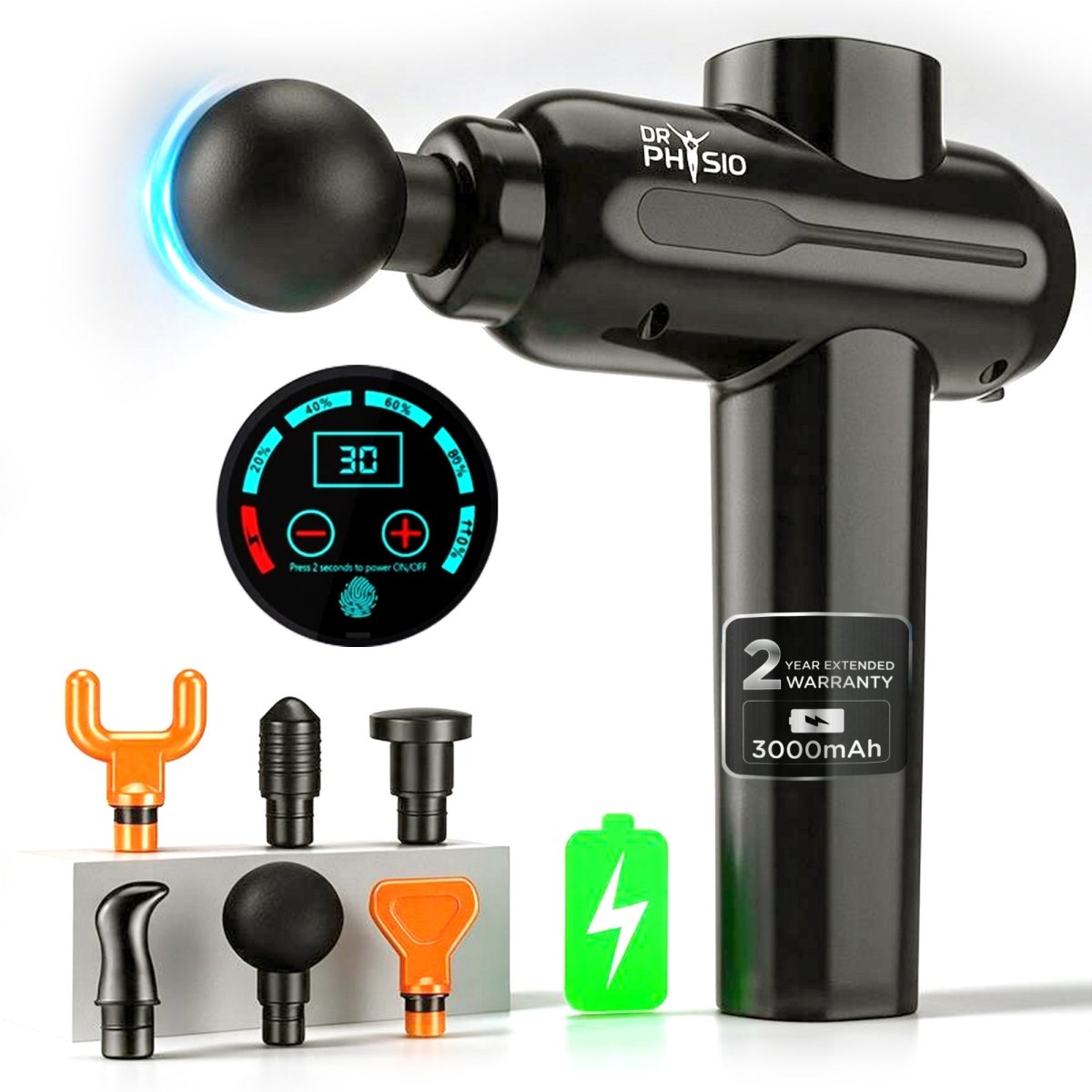 Dr Physio USA Supervolt PRO Electric Gun Massager 1043