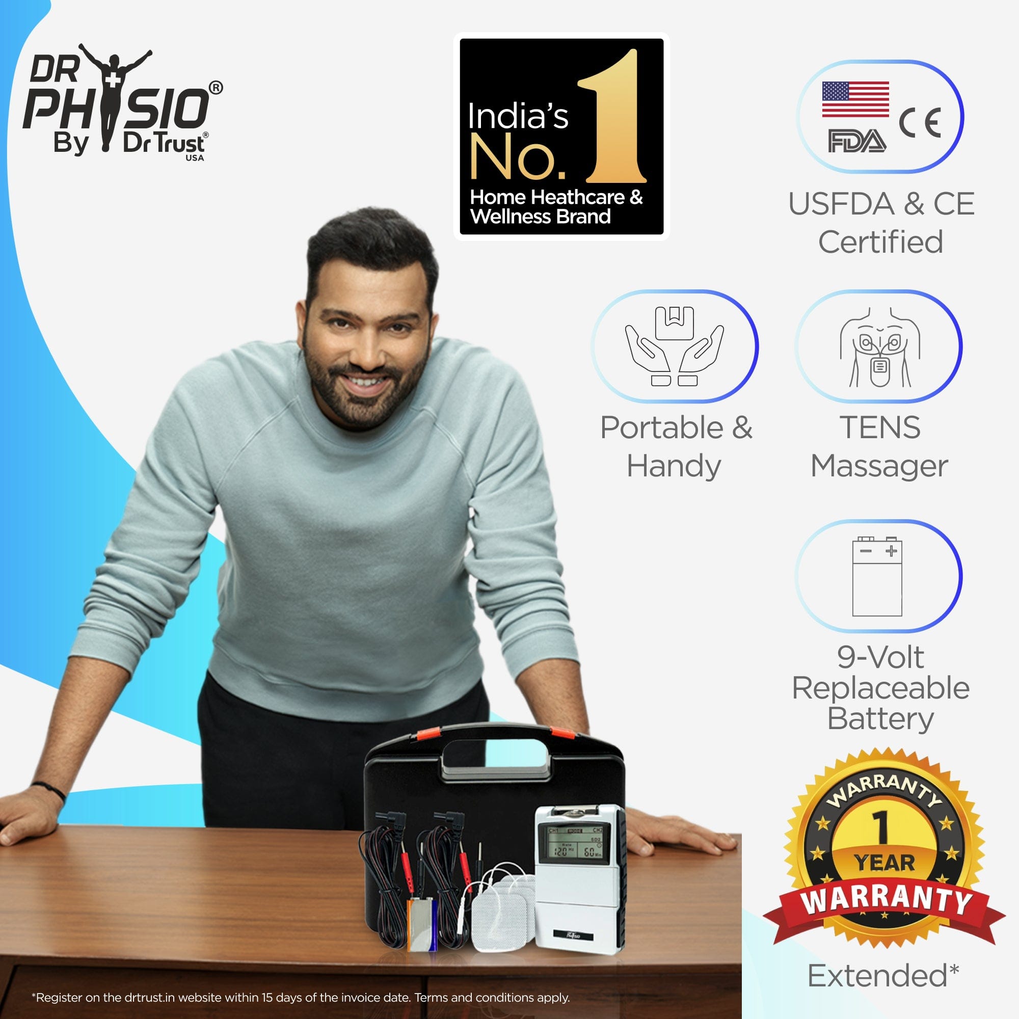 Dr Trust USA Massager Dr Physio USA Professional Tens EMS massager 1027