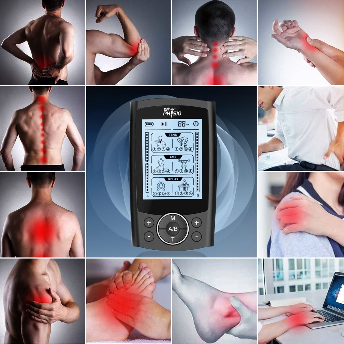 Dr Physio USA TENStar Massager Machine TENS/EMS 1040