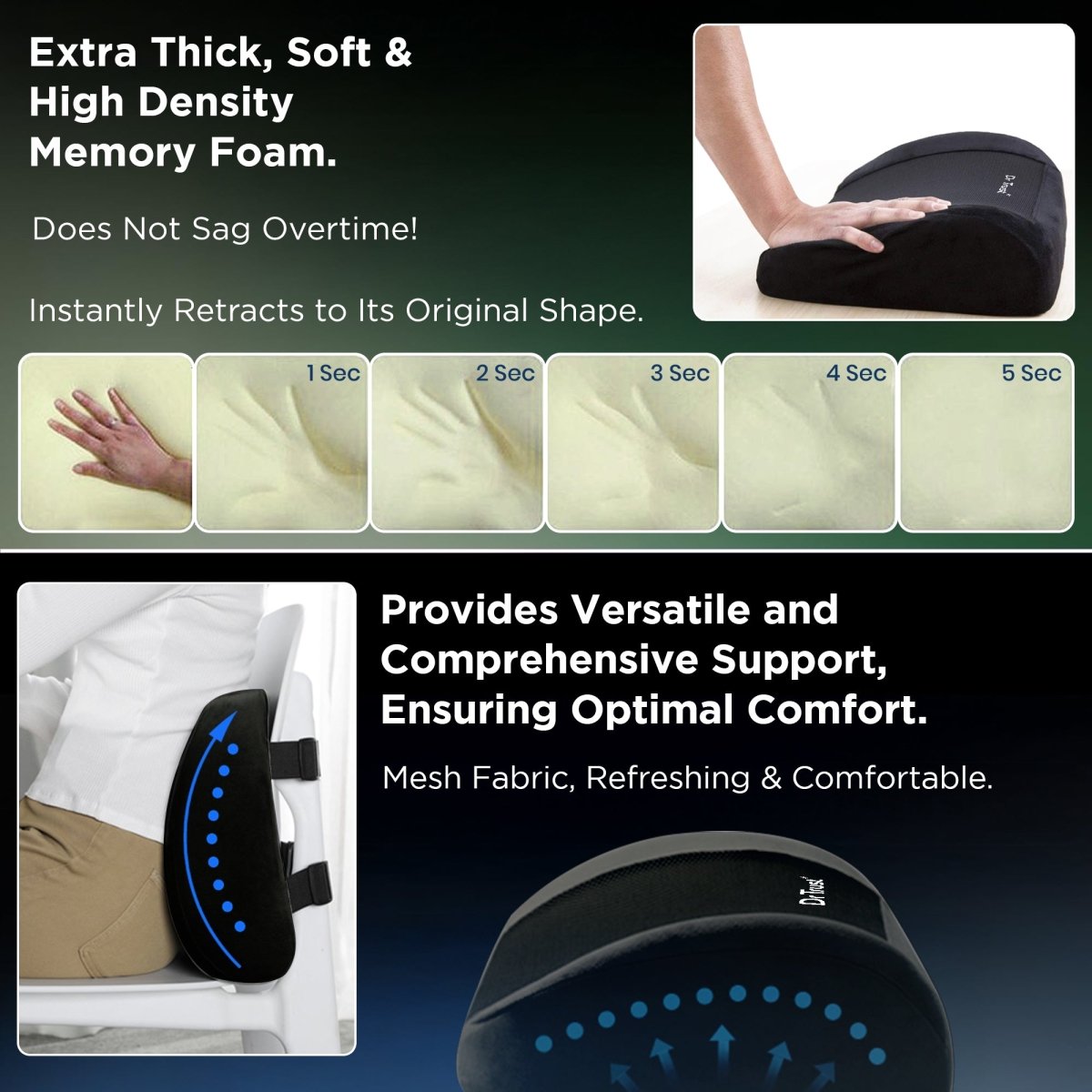 Dr Trust USA Backrest Pillow 305 (Soft)