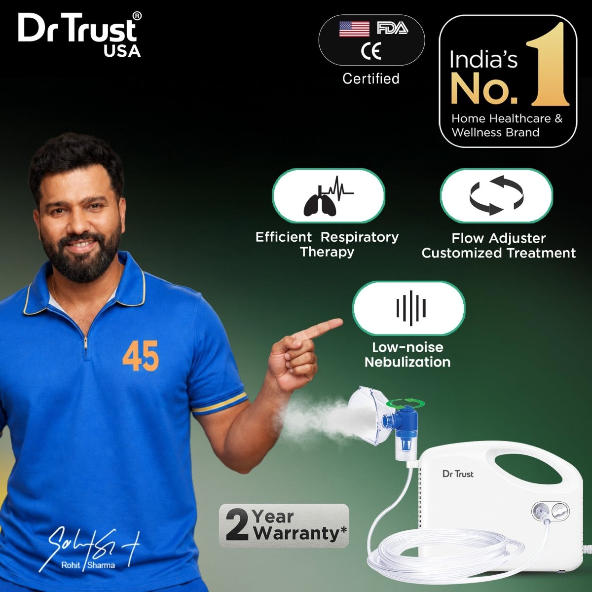Dr Trust USA Bestest Handyneb Compressor Nebulizer 401WB