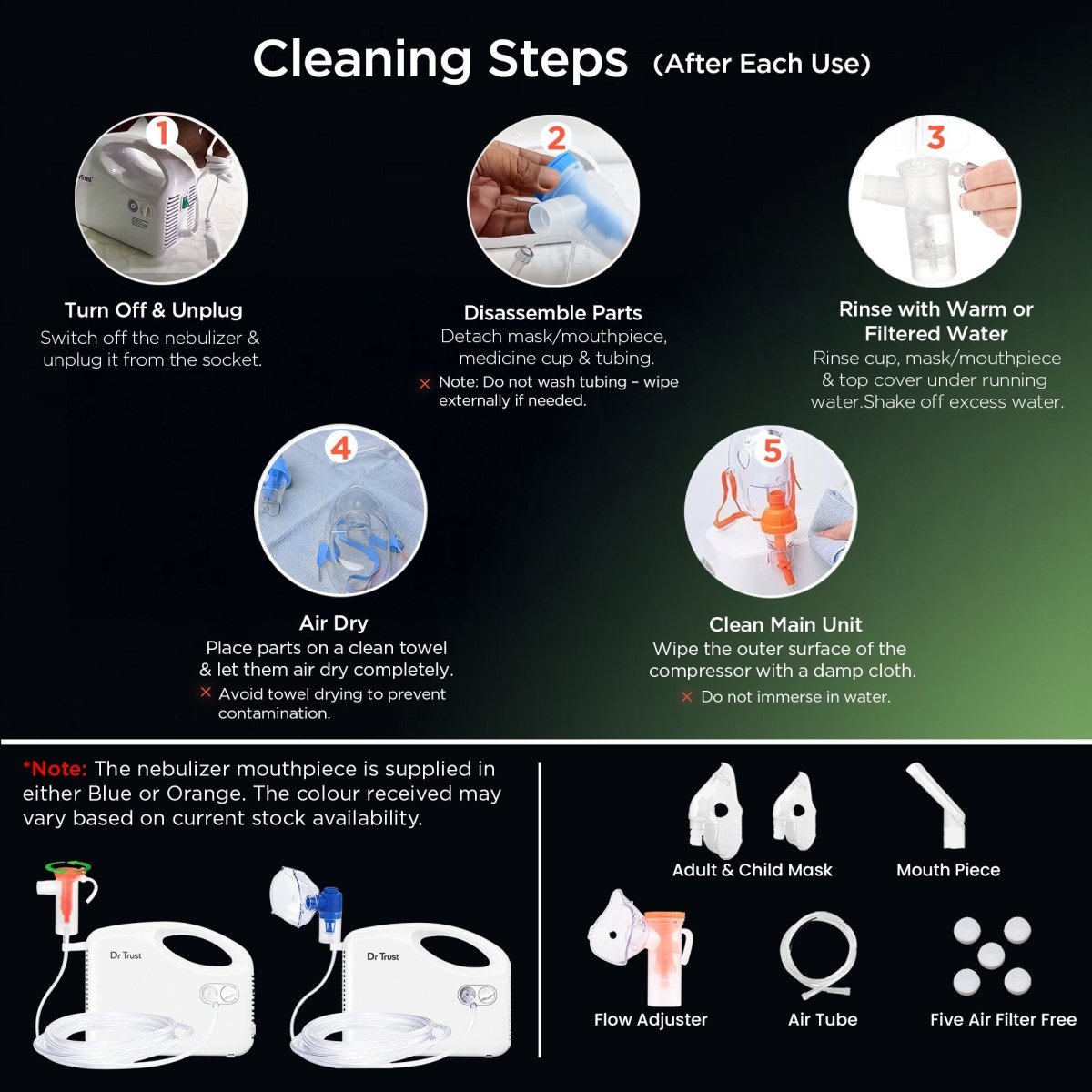 Dr Trust USA Bestest Handyneb Compressor Nebulizer 401WB