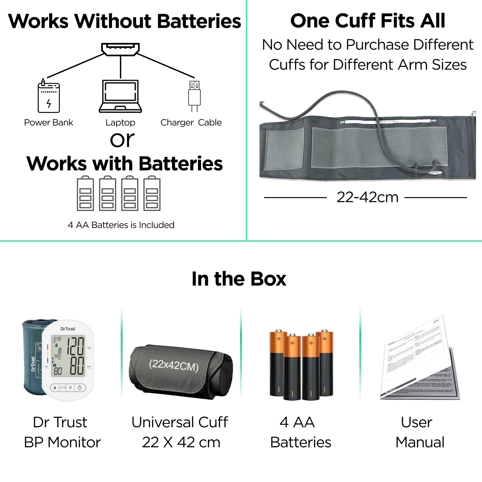 Dr Trust USA Blood Pressure Monitor Dr Trust USA Blood Pressure Monitor Core Model with Bluetooth 124