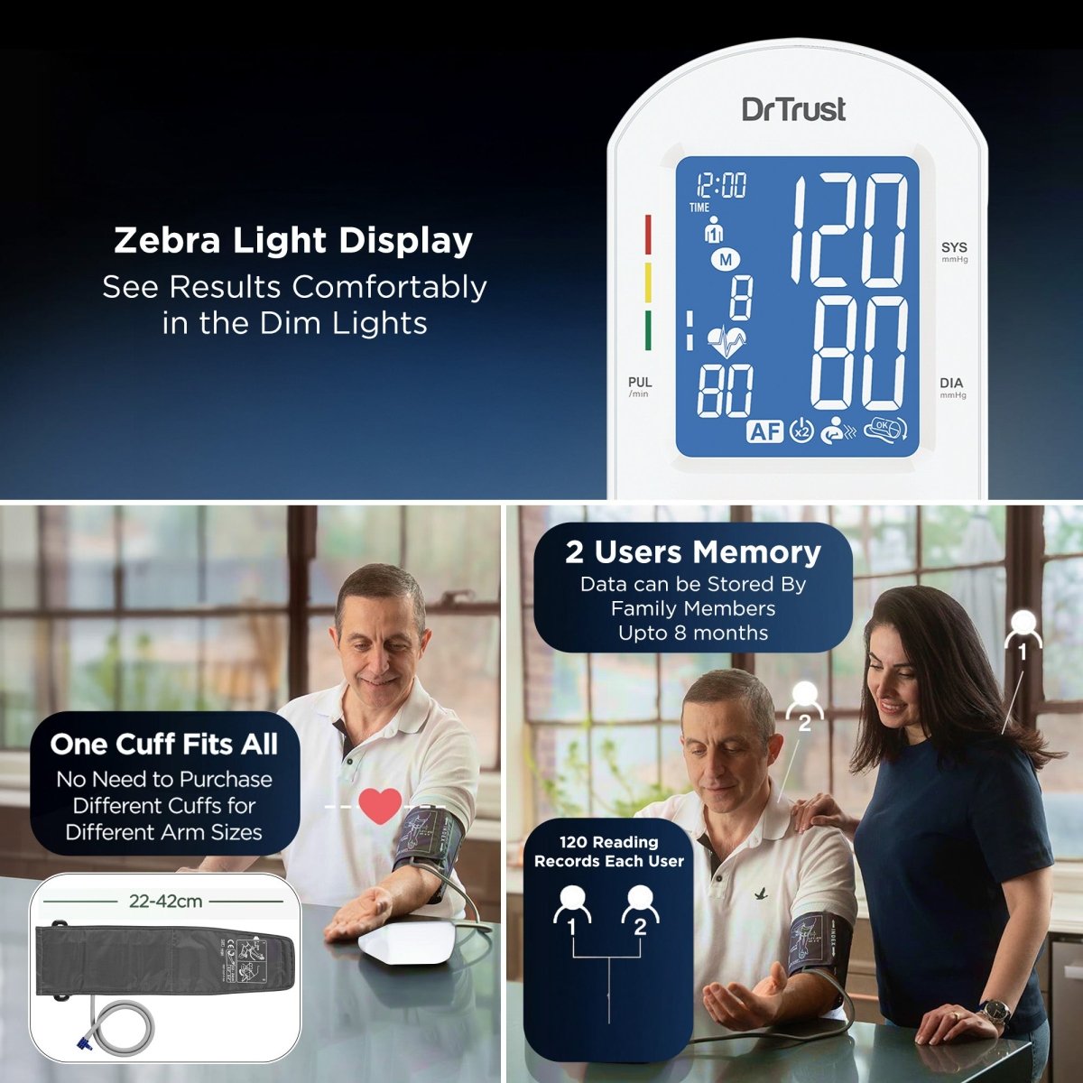 Dr Trust USA BP Monitor Core Model with AFib 123