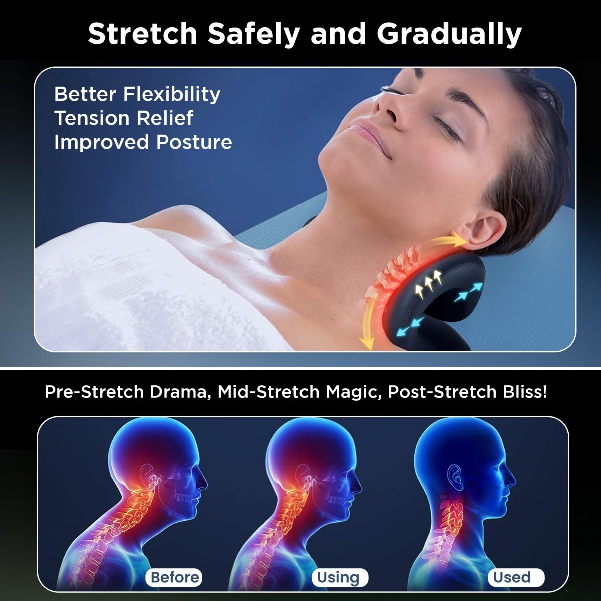 Dr Trust USA Cervical Traction Device and Stretcher with Heat Pad 352