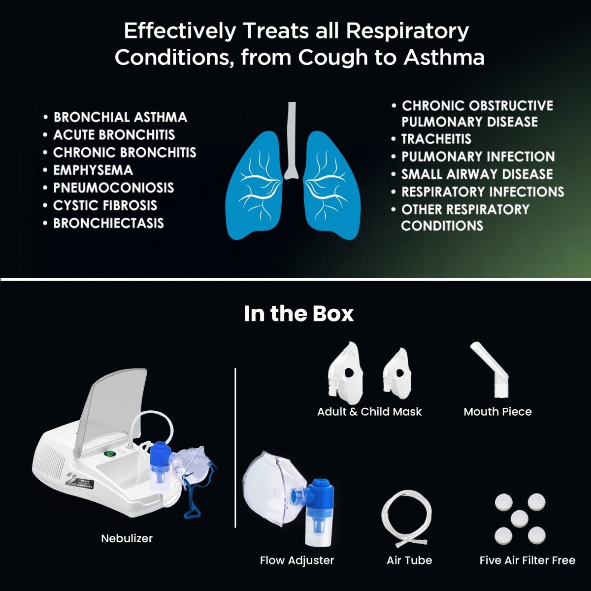 Dr Trust USA Compressor Plus Nebulizer 405