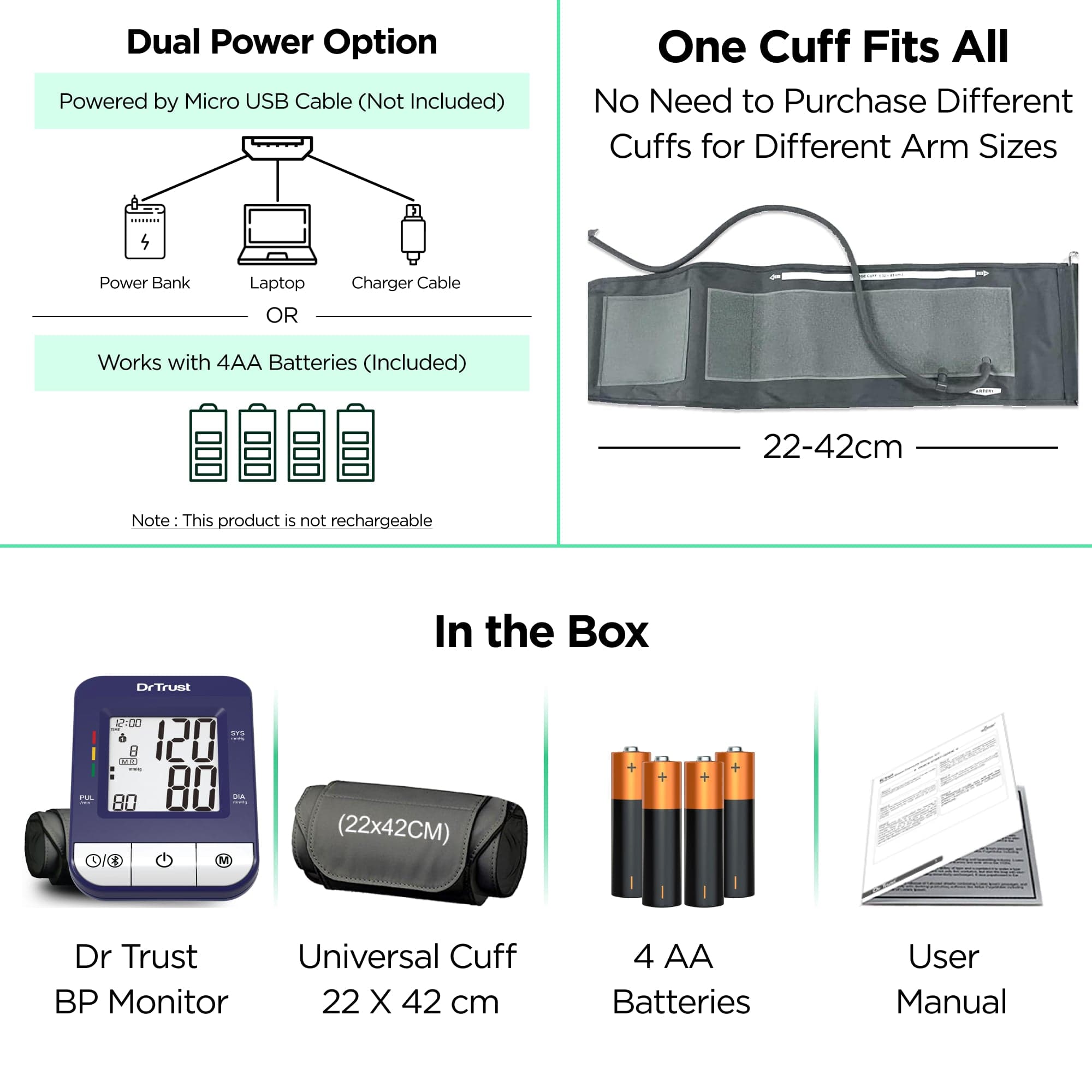 Dr Trust USA Blood Pressure Monitor Dr Trust USA iCheck Connect BP Monitor 118