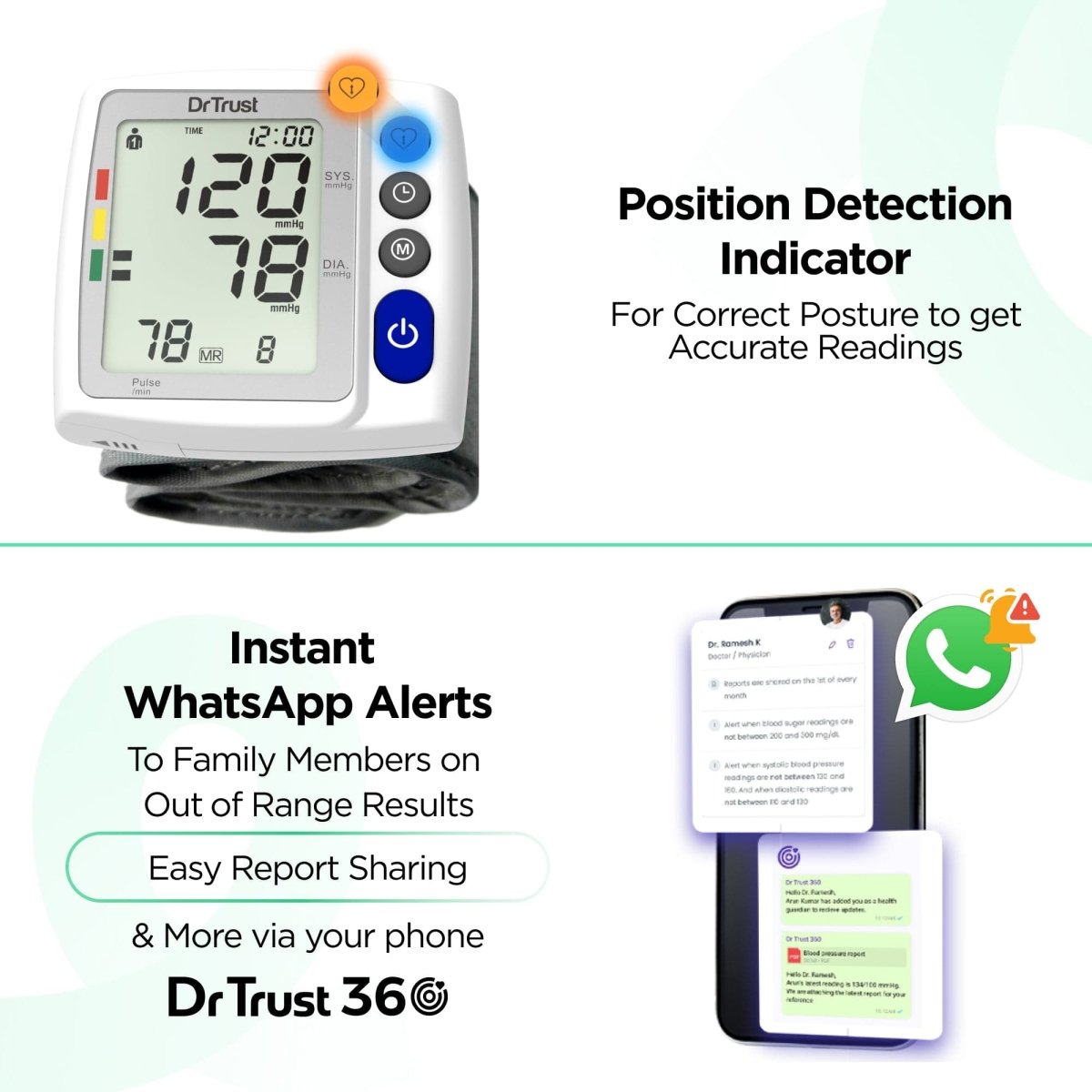 Dr Trust USA Digital Wrist BP Monitor 125