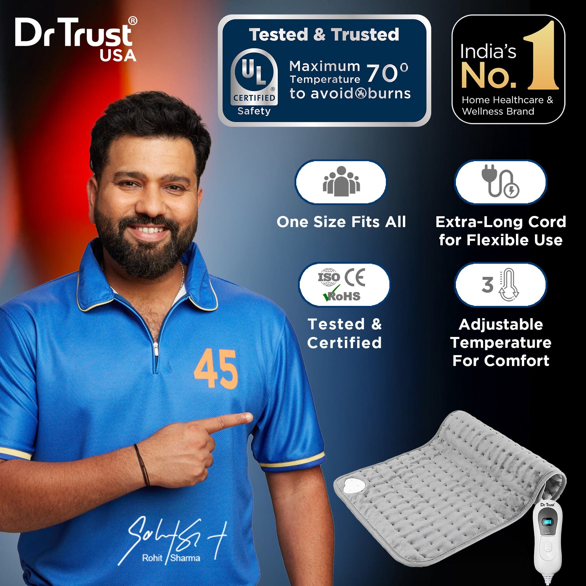 Dr Trust USA Hot Cold Dr Trust USA Electric Heating Pad 387