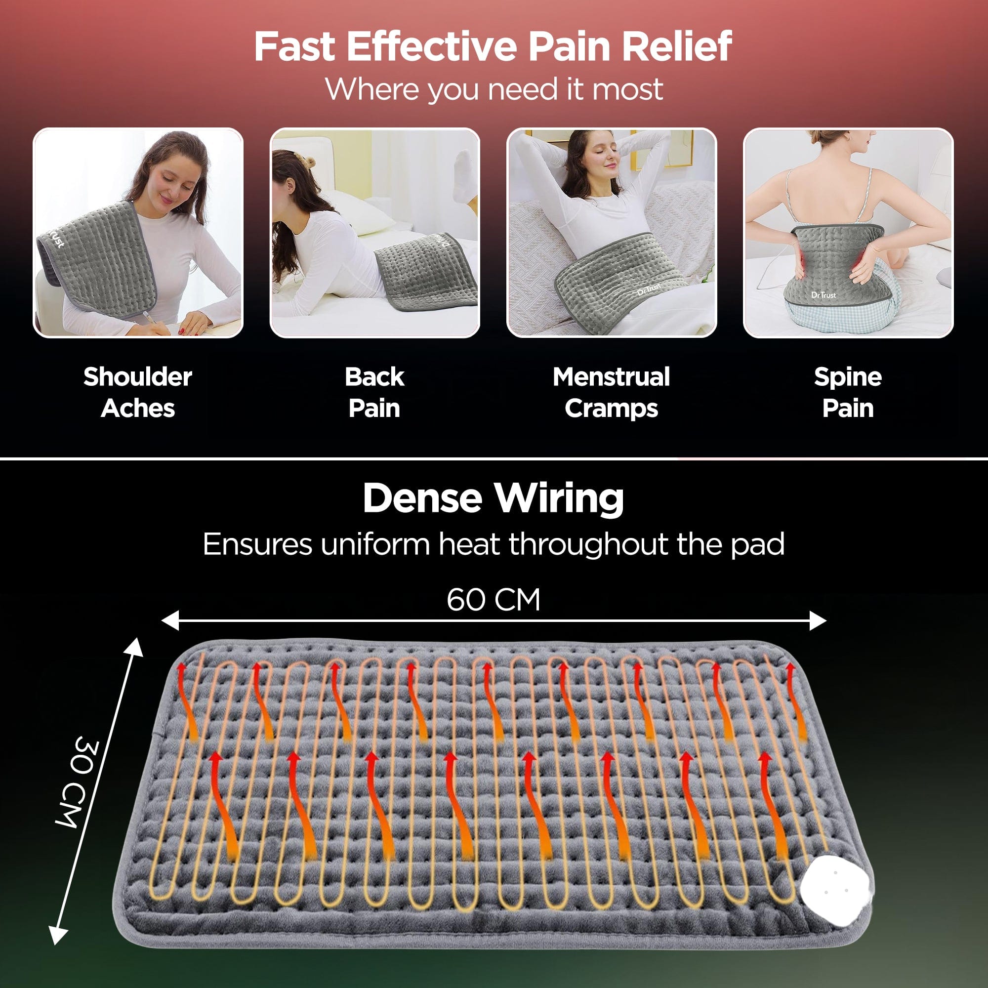 Dr Trust USA Hot Cold Dr Trust USA Electric Heating Pad 387
