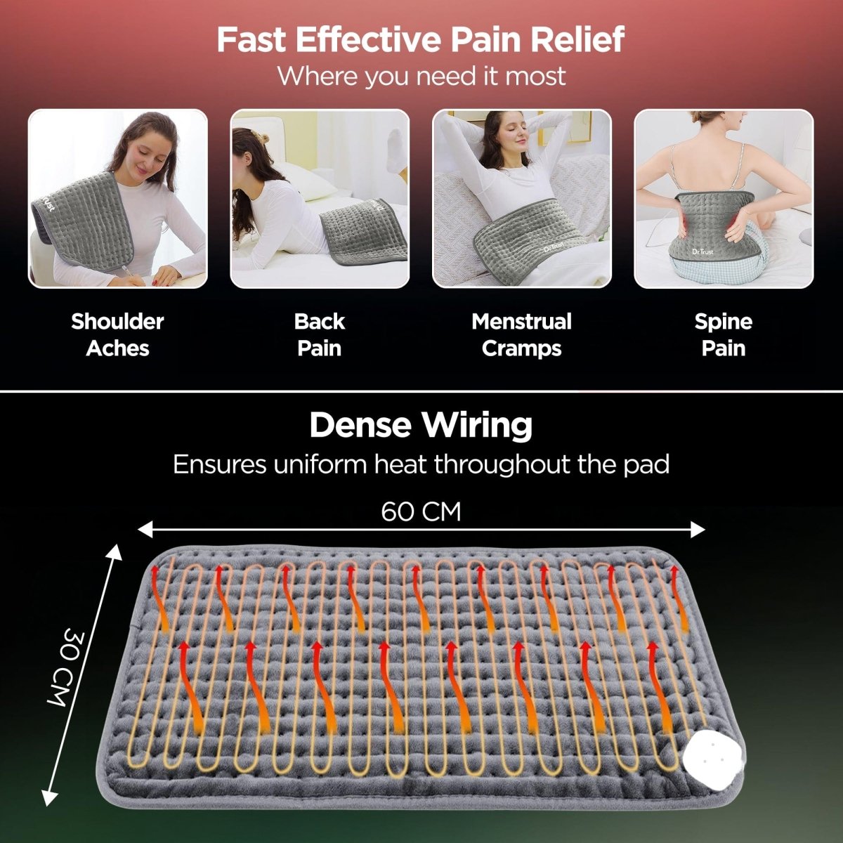 Dr Trust USA Electric Heating Pad 387