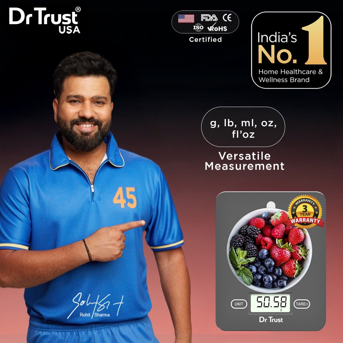 Dr Trust USA Electronic Kitchen Scale 517