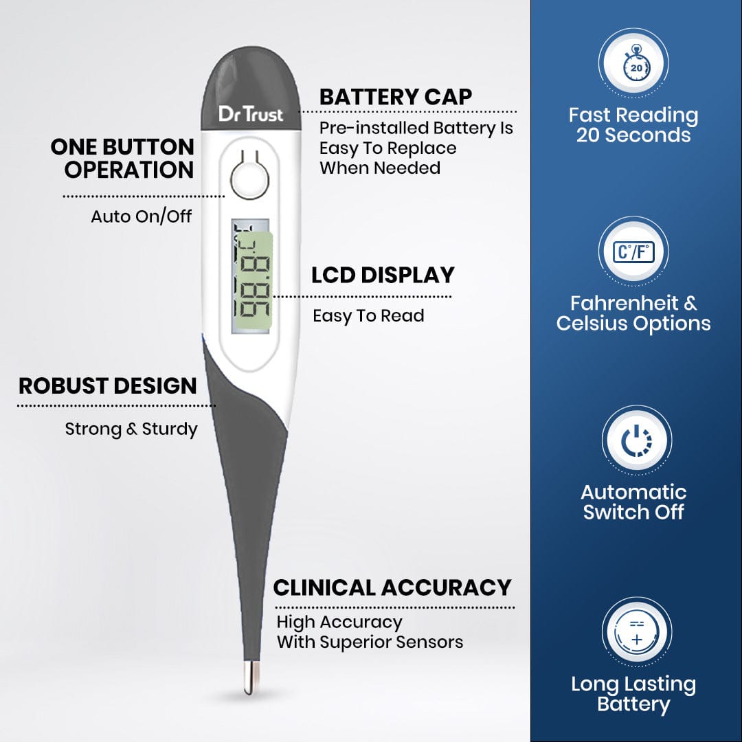 Dr Trust USA Flexible Tip Thermometer 616