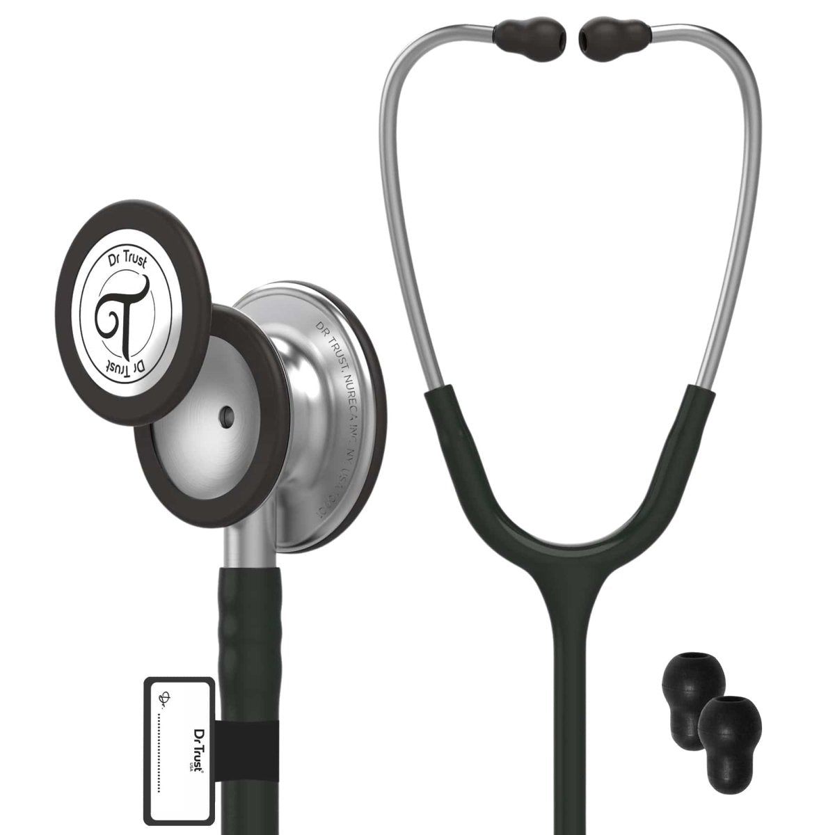 Dr Trust USA Gold Standard III Stethoscope 128 (Black)