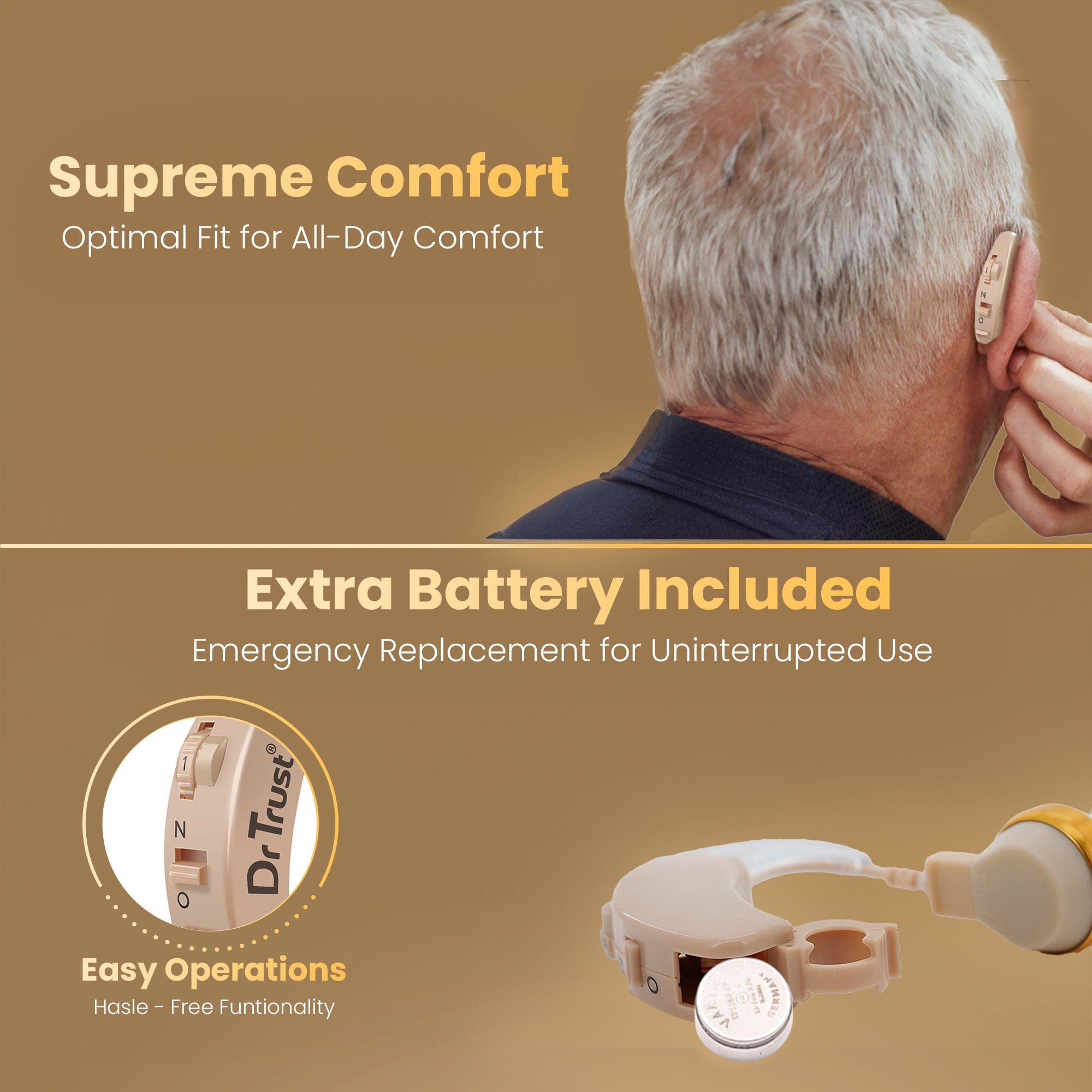 Dr Trust Hearing Aid Dr Trust USA Hearing Aid Amplifier 344