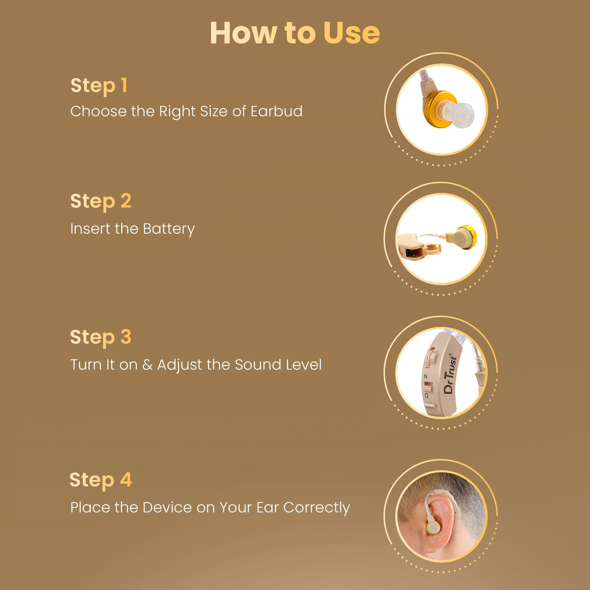 Dr Trust Hearing Aid Dr Trust USA Hearing Aid Amplifier 344