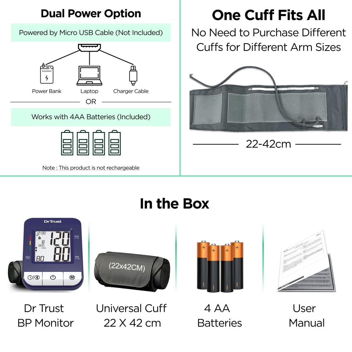 Dr Trust USA iCheck Connect BP Monitor 118