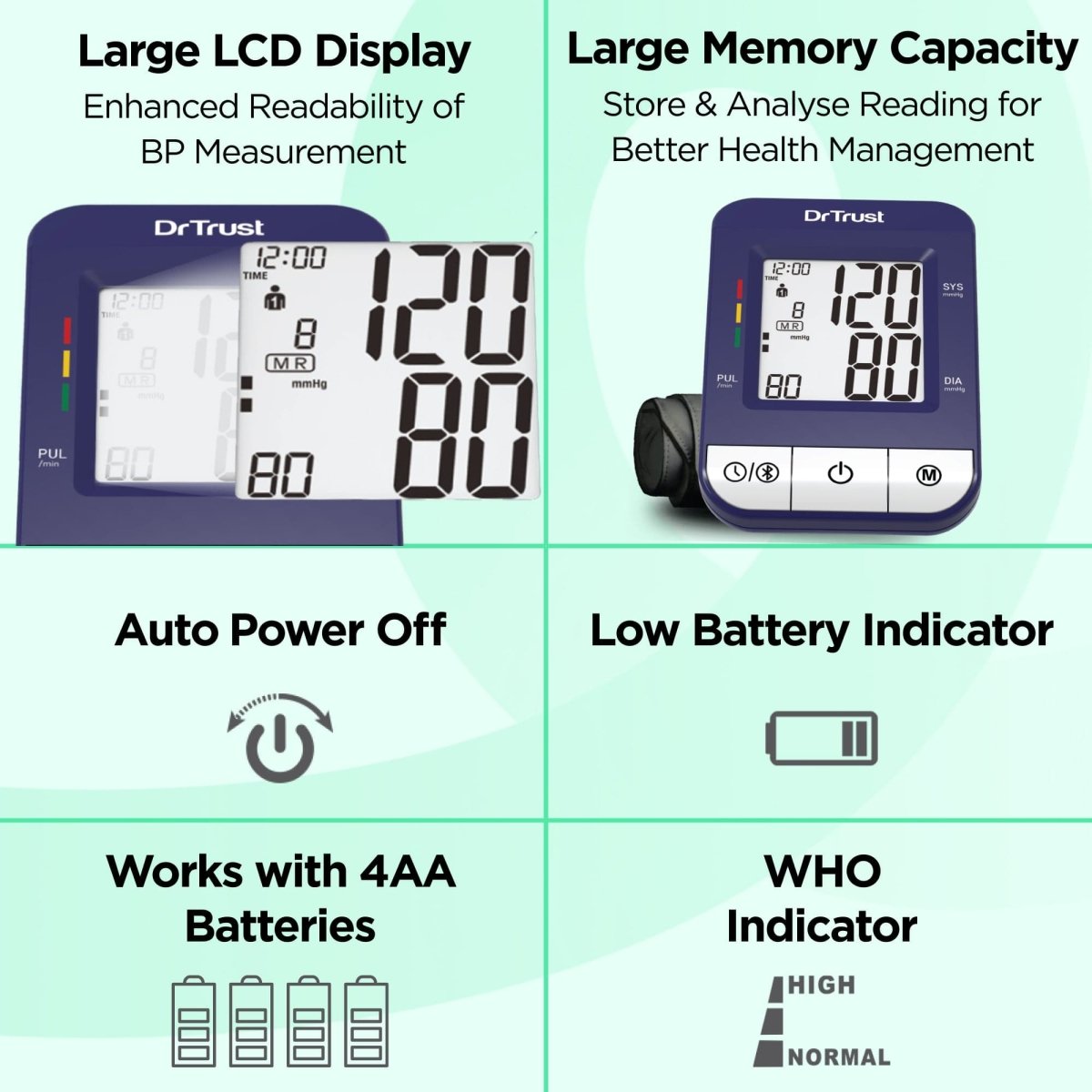 Dr Trust USA iCheck Connect BP Monitor 118
