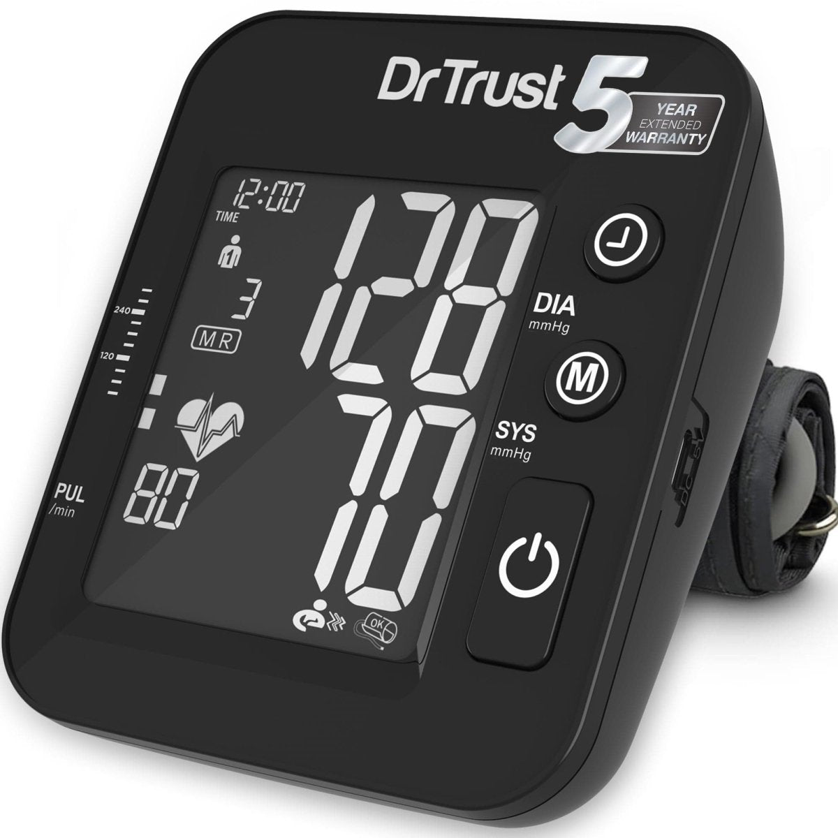 Dr Trust USA IntelliTrack Dual Talking BP Monitor 132 (Black)