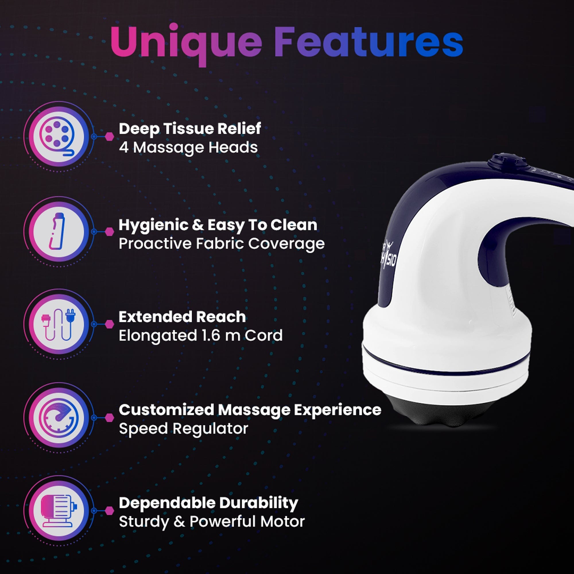 Dr Trust USA Massager Dr Trust USA Full Body Manipol Massager Machine For Pain Relief & Relaxation, Handheld Electric Massage Machine for Back, Leg & Foot Massage At Home 1033