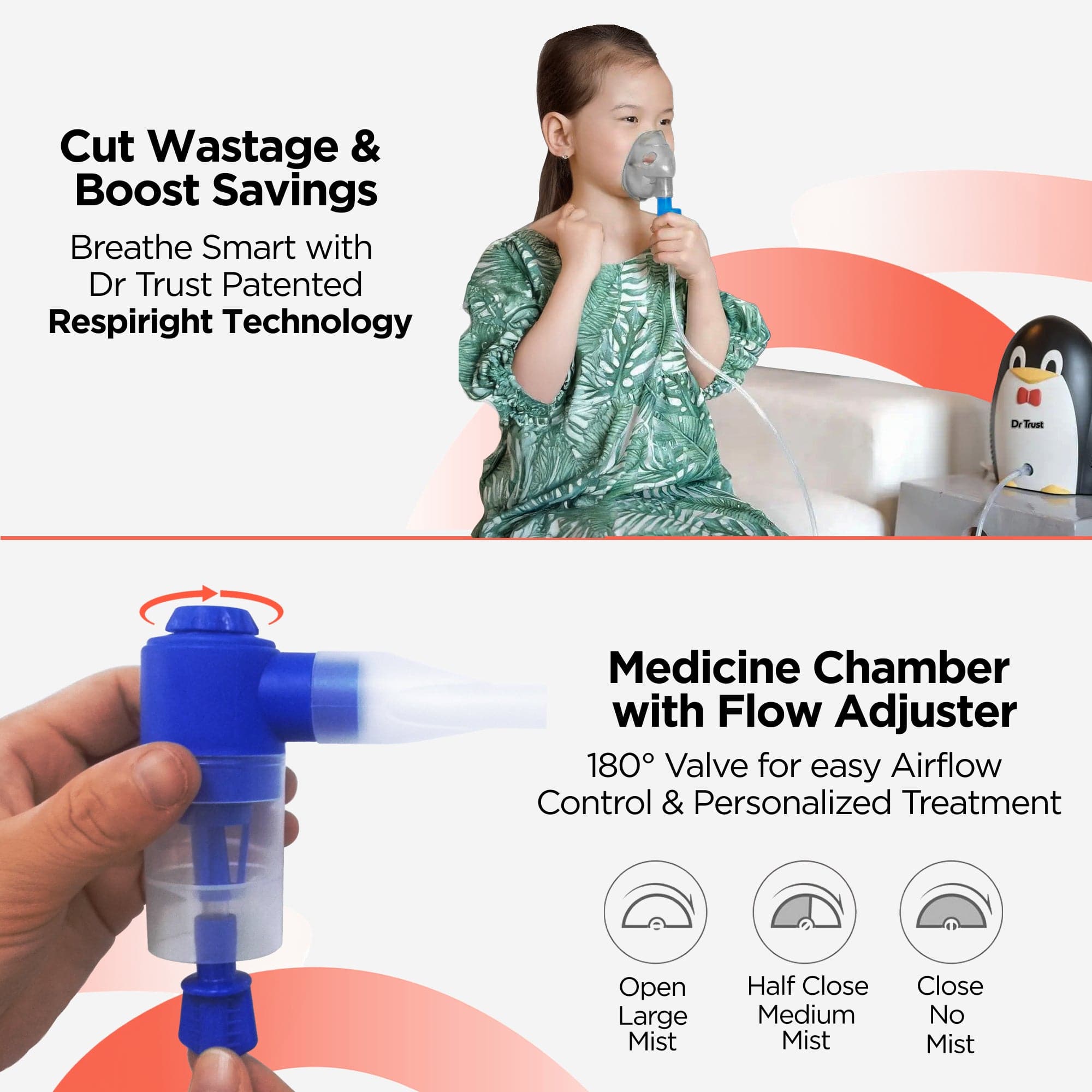 Dr Trust USA Nebulizer Dr Trust USA Junior Compressor Child Friendly Nebulizer 403