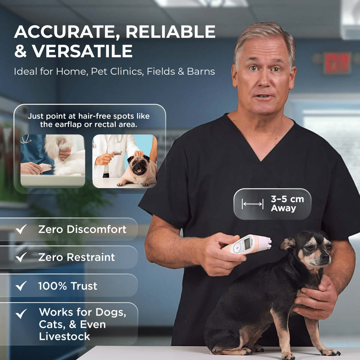Dr Trust USA Non-Contact Infrared Pet Thermometer 619