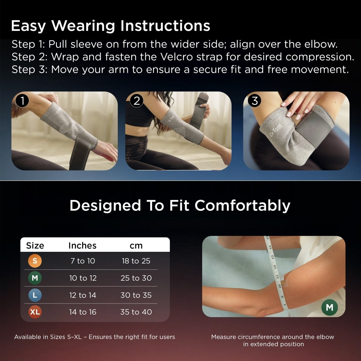 Dr Trust USA Orthopaedic Elbow Support 4606