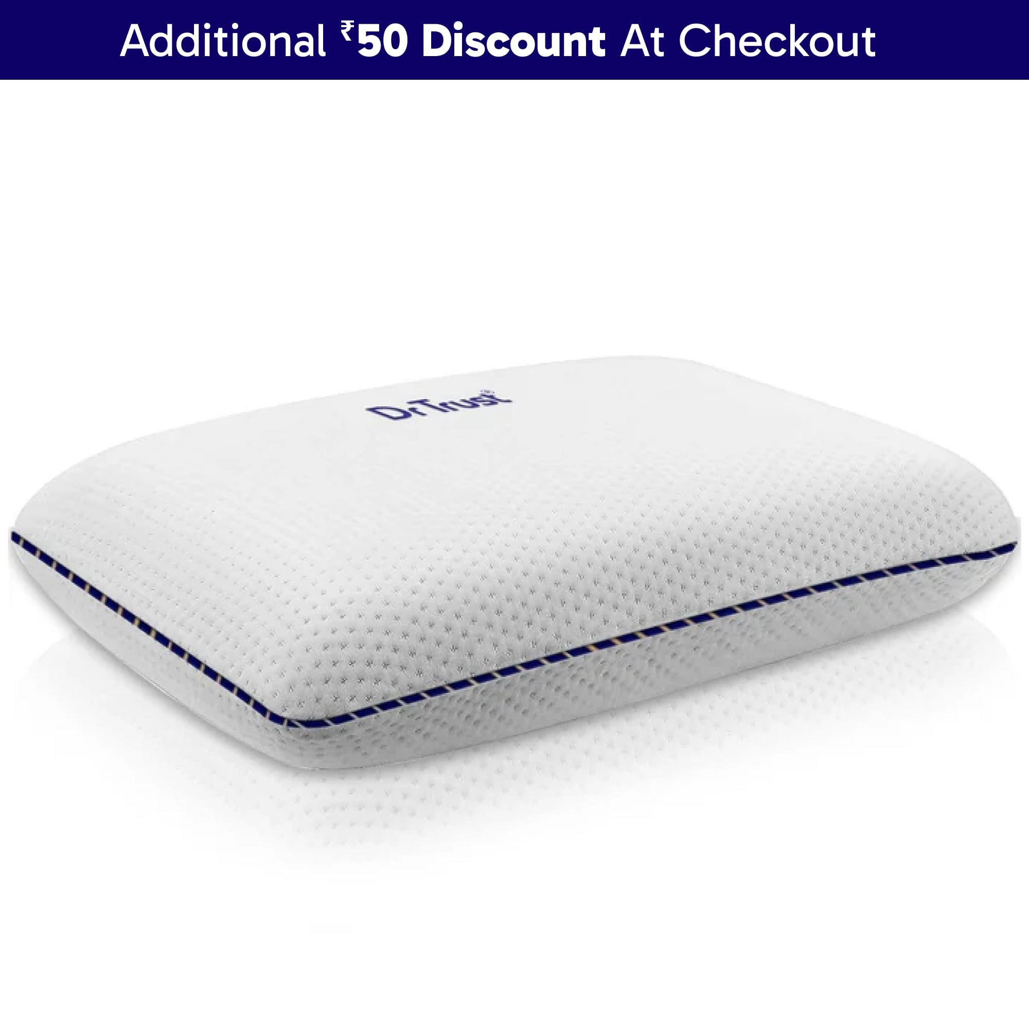 Dr Trust USA Orthopedic Pillow Dr Trust USA Orthopedic King Size Cervical Memory Foam Bed Sleeping Pillow for Stiff Neck 349